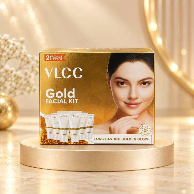 VLCC Gold Facial Kit front pack