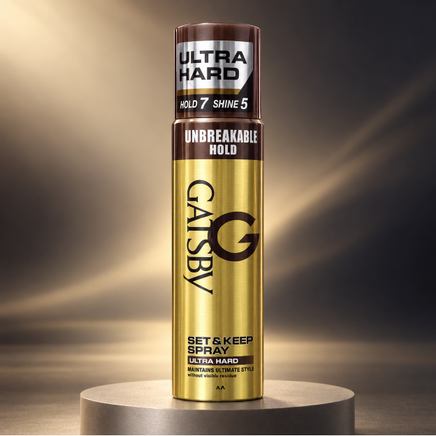 Gatsby Set & Keep Ultra Hard Hair Spray product can