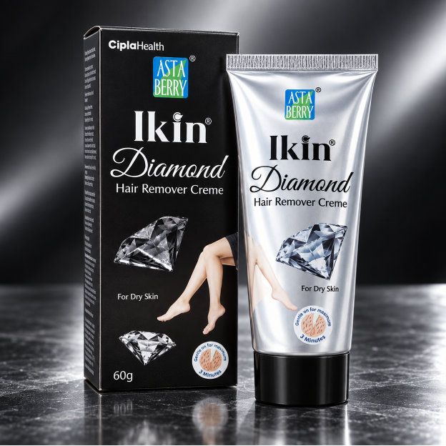 Astaberry Ikin Diamond Hair Remover Creme 60 ml product pack