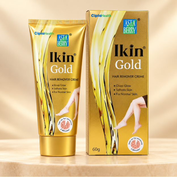 Astaberry Ikin Gold Hair Remover Creme 60 g product pack