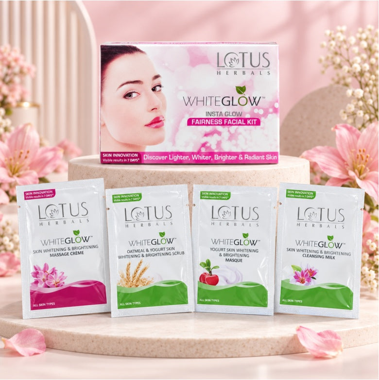 Lotus Herbals WhiteGlow InstaGlow Brightening 4 in 1 Facial Kit product image 2