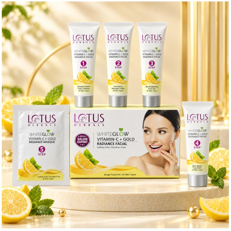 Lotus Herbals WhiteGlow Vitamin C + Gold Radiance Facial Kit product image 2
