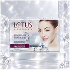 Lotus Herbals Radiant Diamond Cellular Radiance Facial Kit retail box