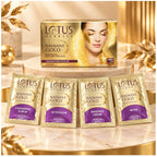 Lotus Herbals Radiant Gold Cellular Glow Facial Kit complete set