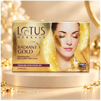 Lotus Herbals Radiant Gold Cellular Glow Facial Kit retail box