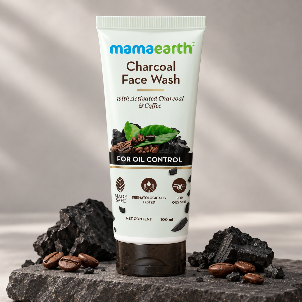Mamaearth Charcoal Face Wash with Activated Charcoal & Coffee front pack