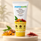Mamaearth Ubtan Natural Glow Face Wash with Turmeric & Saffron front pack