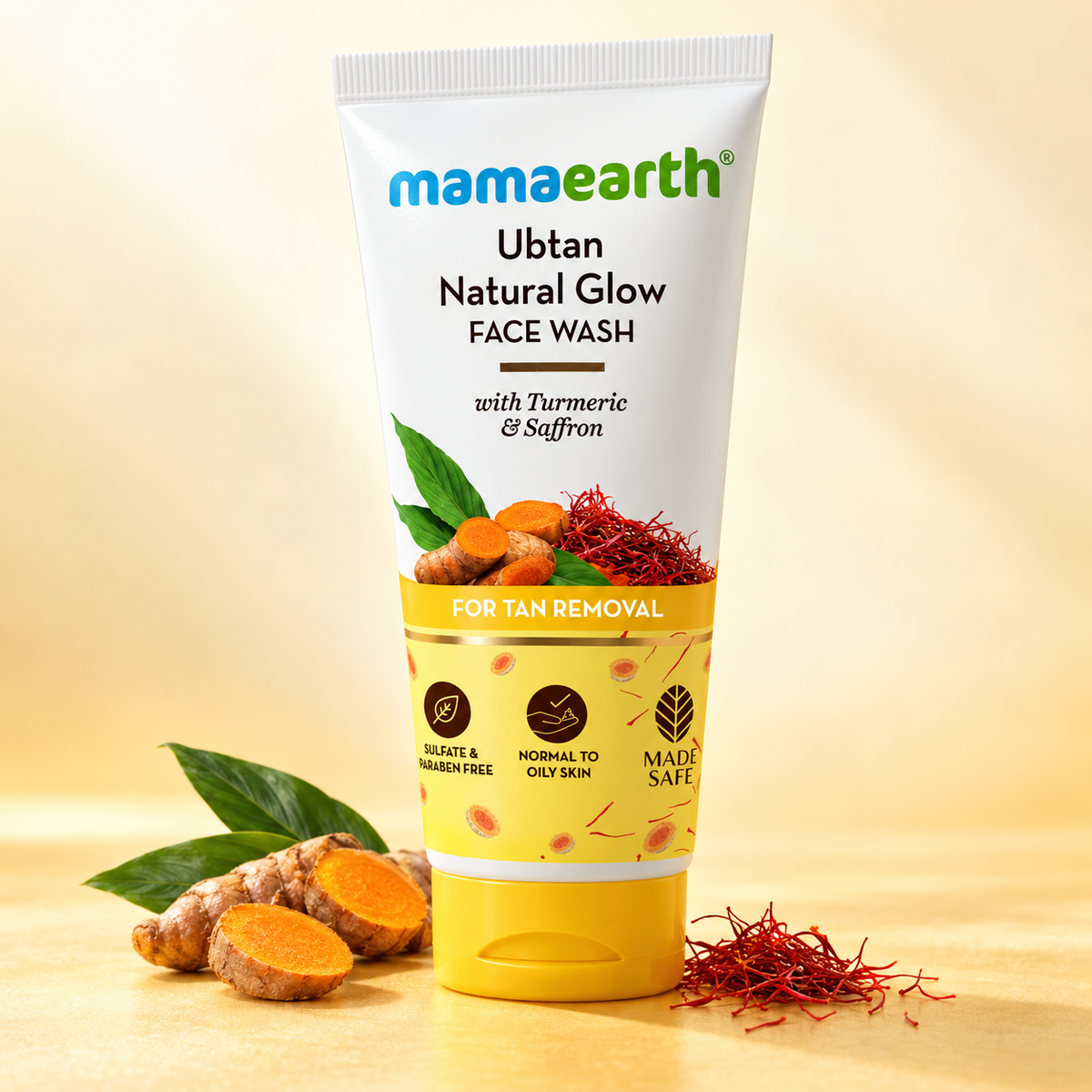 Mamaearth Ubtan Natural Glow Face Wash with Turmeric & Saffron additional view