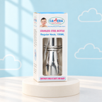 Camera Natural Stainless Steel Feeding Bottle - Regular Neck front pack
