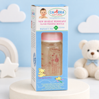Camera Natural Hi-Heat Resistant Glass Feeding Bottle front pack