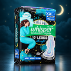 Whisper Bindazzz Nights Ultra Cottony Soft XXL+ 360 mm - 16 Pads additional view
