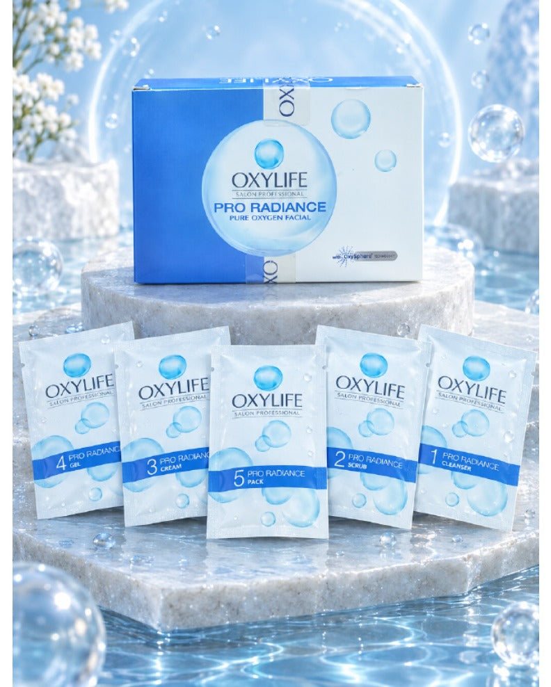 Oxylife Salon Professional Pro Radiance Pure Oxygen Facial 5 Step Kit - product image