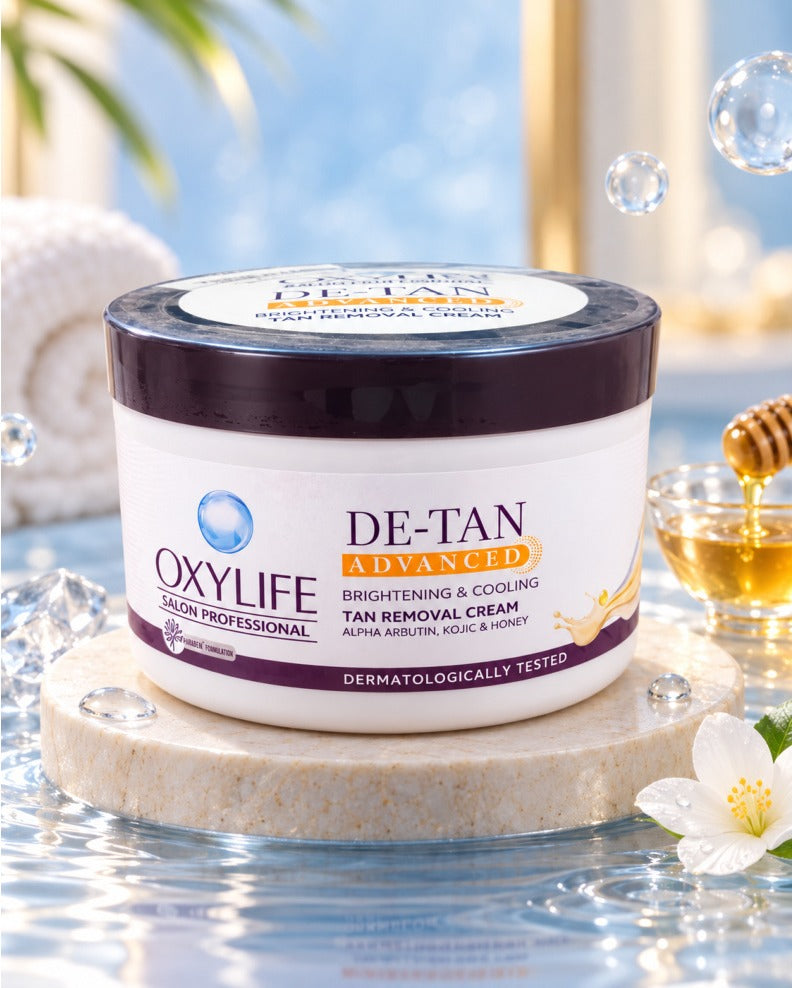 Oxylife Salon Professional De-Tan Advanced Brightening & Cooling Tan Removal Cream - product image