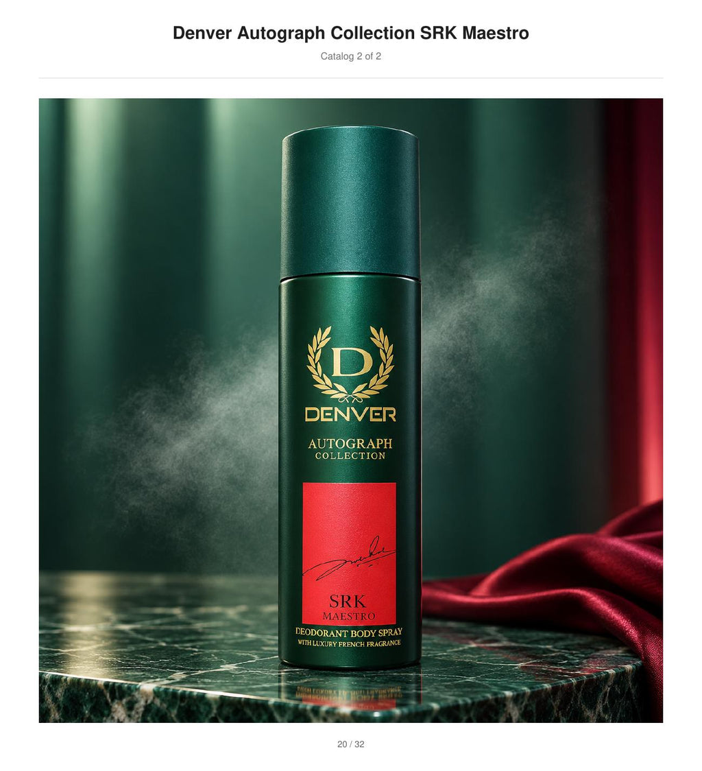 Denver Autograph Collection SRK Maestro Deodorant Body Spray catalog image 2