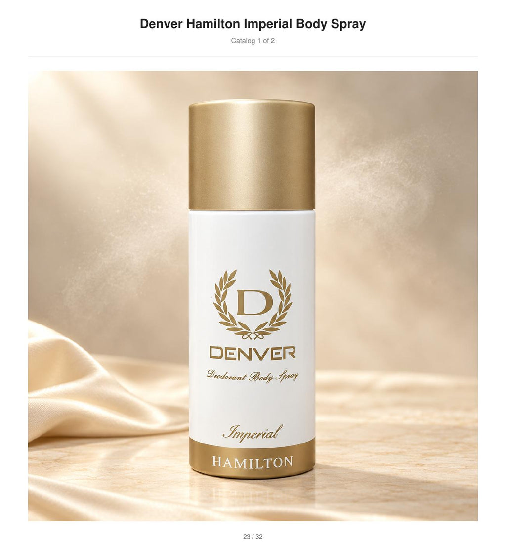 Denver Hamilton Imperial Deodorant Body Spray front packaging