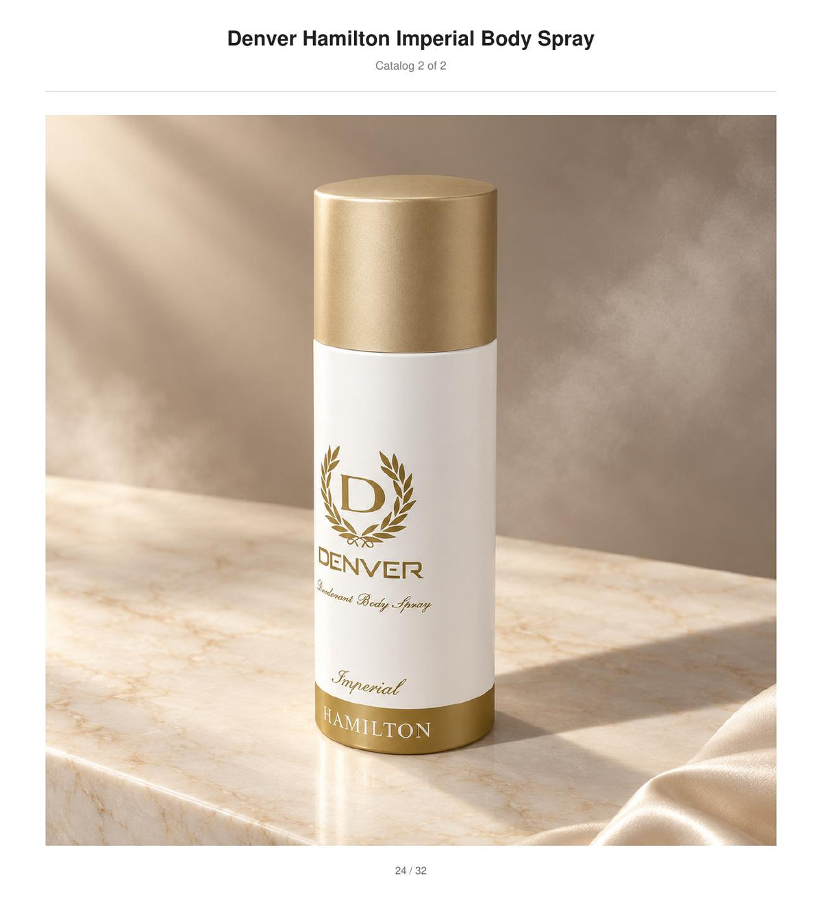 Denver Hamilton Imperial Deodorant Body Spray catalog image 2