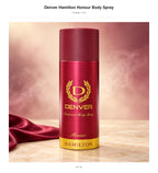 Denver Hamilton Honour Deodorant Body Spray front packaging