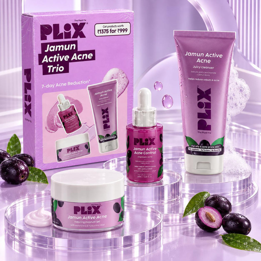 PLIX Jamun Active Acne Trio product set