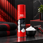 Gillette Regular Shaving Foam - 33% Extra Free Pack front pack
