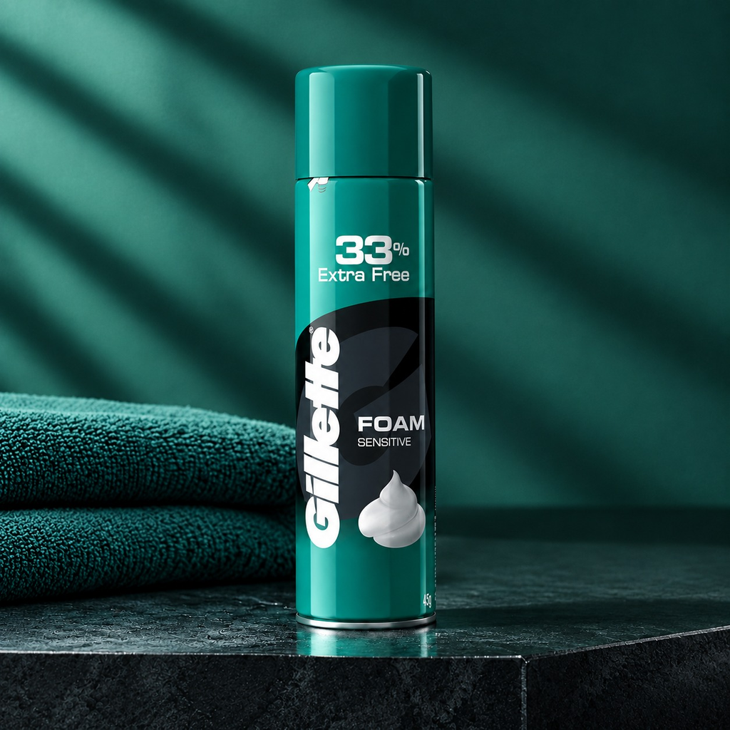 Gillette Sensitive Shaving Foam - 33% Extra Free Pack additional view