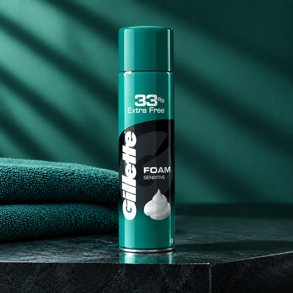 Gillette Sensitive Shaving Foam - 33% Extra Free Pack additional view