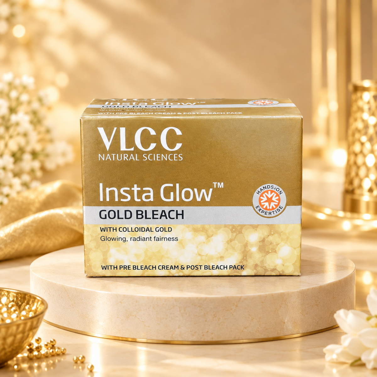 VLCC Insta Glow Gold Bleach front pack